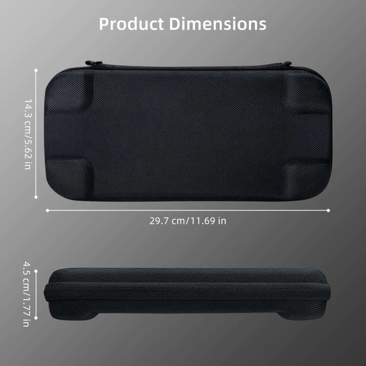 For Nintendo Switch 2 EVA Portable Shockproof Waterproof Portable Game Console Storage Bag(Black)