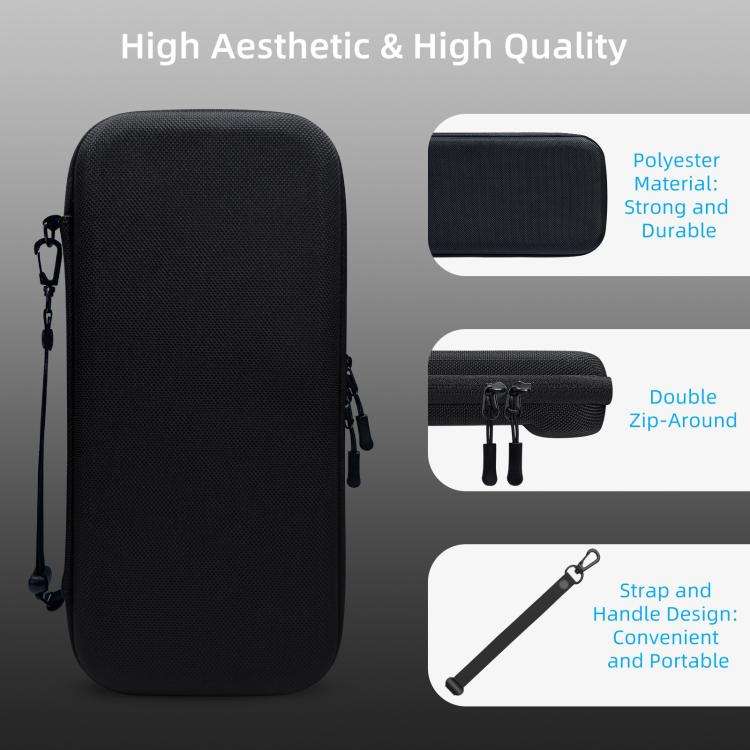 For Nintendo Switch 2 EVA Portable Shockproof Waterproof Portable Game Console Storage Bag(Black)