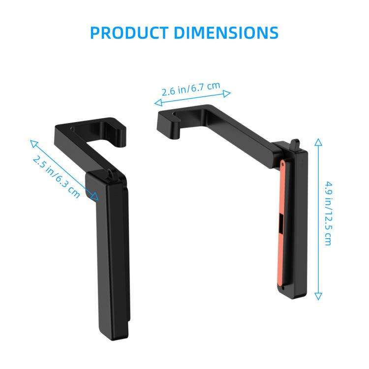 For Nintendo Switch 2 JYS-NS2299 2 in 1 Adjustable Car Game Console Holder(Black)