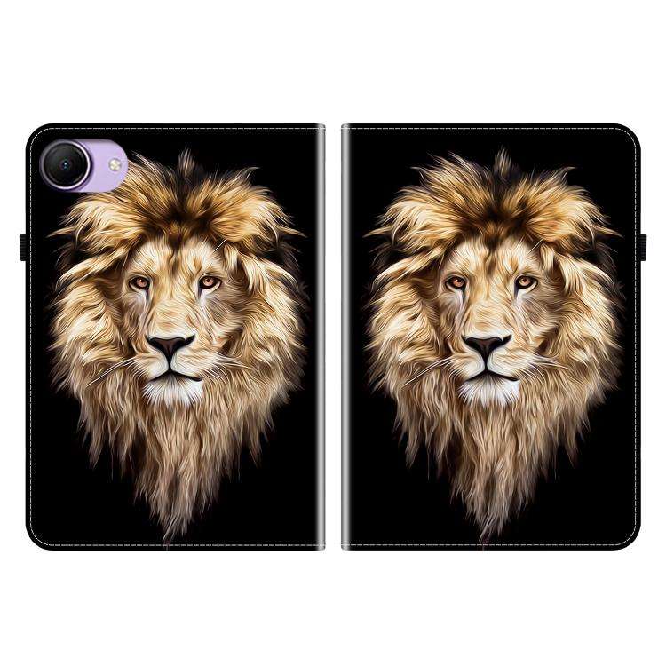 For Redmi K Pad 2 8.8 inch 2026 Crystal Texture Colored Drawing Leather Tablet Case(Lion Head)