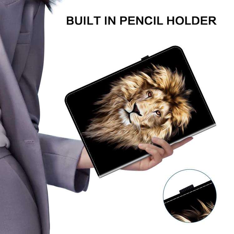 For Redmi K Pad 2 8.8 inch 2026 Crystal Texture Colored Drawing Leather Tablet Case(Lion Head)