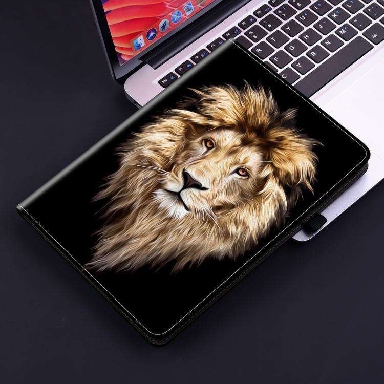 For Redmi K Pad 2 8.8 inch 2026 Crystal Texture Colored Drawing Leather Tablet Case(Lion Head)