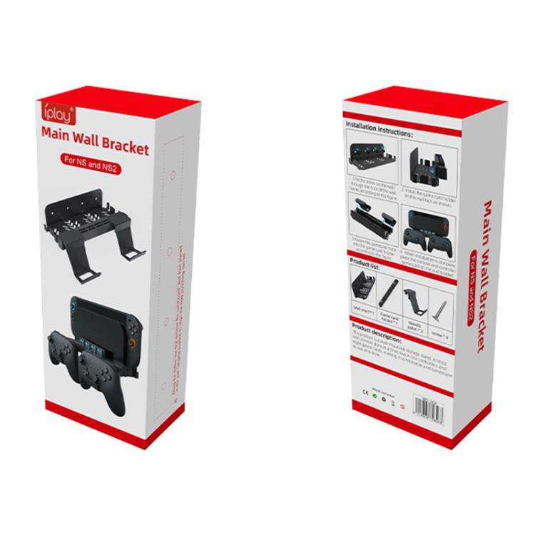 iPlay HBS-2836 Game Controller Universal Wall Storage Bracket(Black)