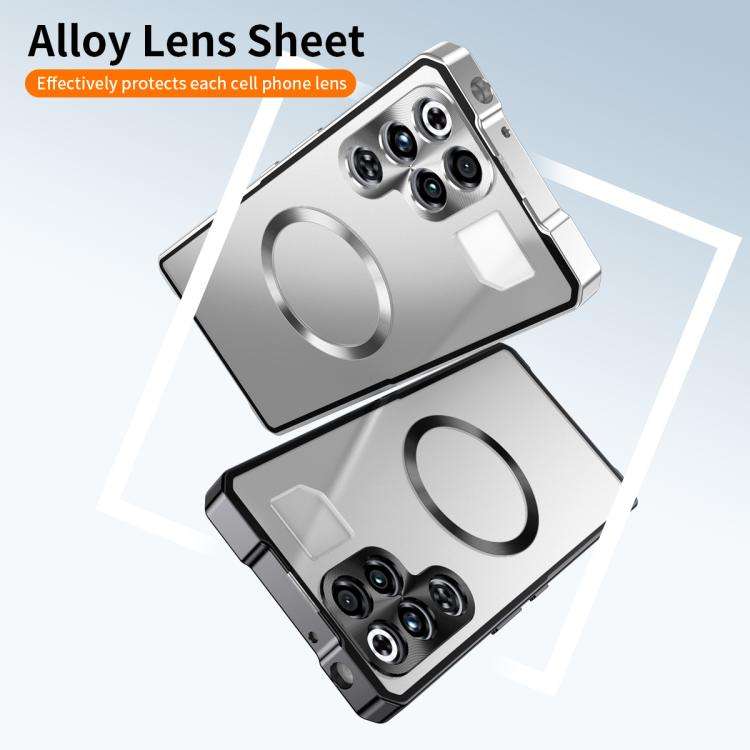 For ZTE nubia RedMagic 11 Pro / 11 Pro+ Irregular Alloy Frame Fosted Translucent MagSafe Phone Ca...