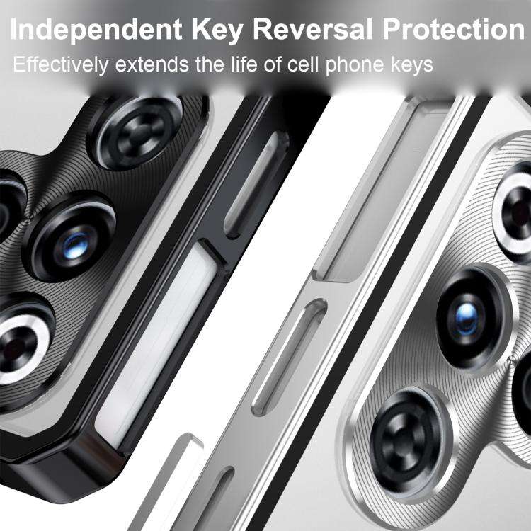For ZTE nubia RedMagic 11 Pro / 11 Pro+ Irregular Alloy Frame Fosted Translucent MagSafe Phone Ca...
