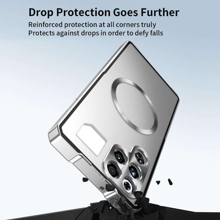 For ZTE nubia RedMagic 11 Pro / 11 Pro+ Irregular Alloy Frame Fosted Translucent MagSafe Phone Ca...
