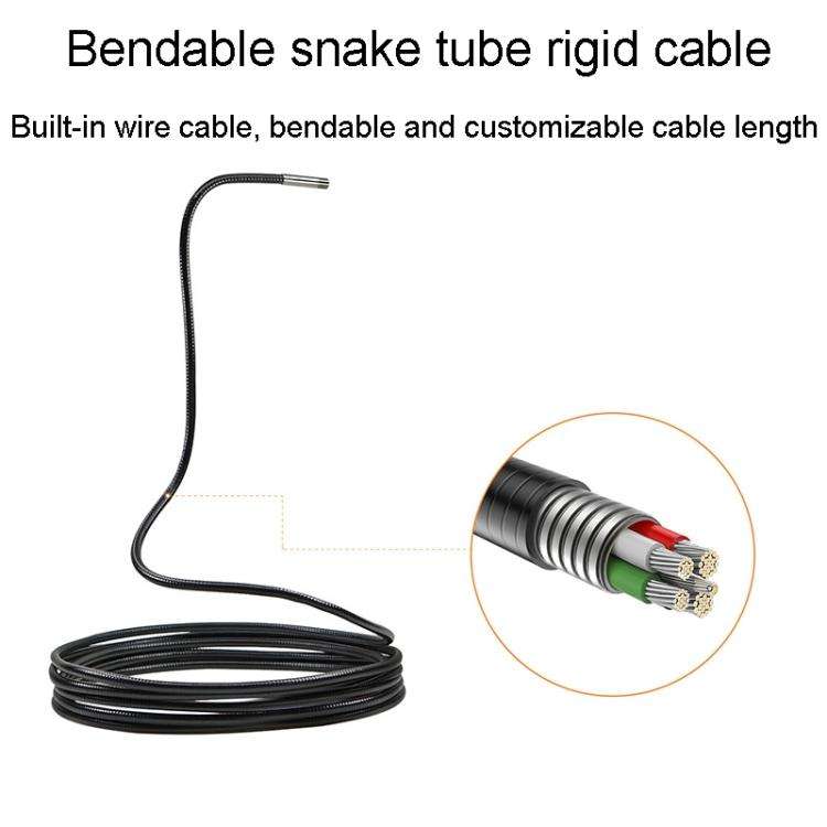 TESLONG NTS300 5 Inch Large Screen Industrial Endoscope Auto Repair Tools, Model:8mm Dual Lens / 1m