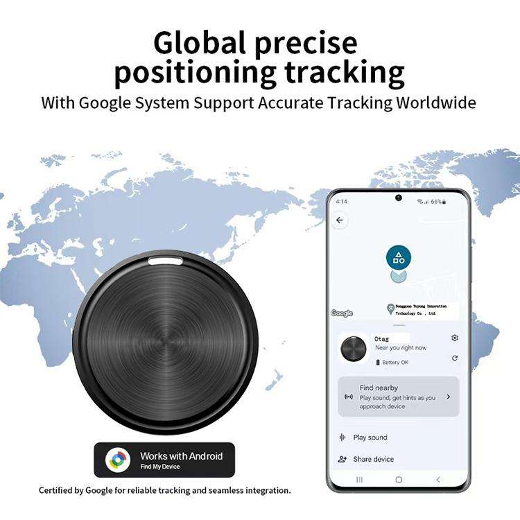F8 Life Waterproof Air Location Tracker Anti-lost Device for Android Google Certified(Black)