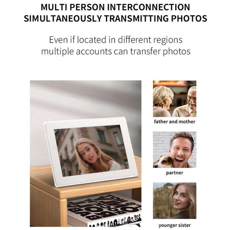 10 inch IPS HD Screen Smart WiFi Advertising Machine, Plug:UK Plug(White)