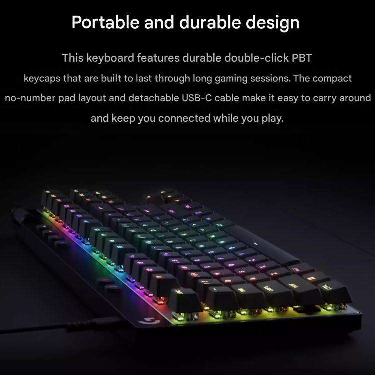 Logitech G PRO X TKL RAPID Magnetic Switches Wireless Gaming Keyboard(White)