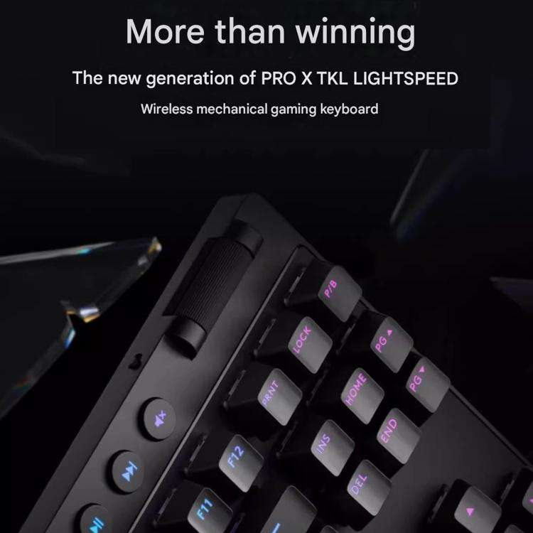 Logitech G PRO X TKL Wireless Gaming Keyboard, GX-L Mechanical Switches(Black)