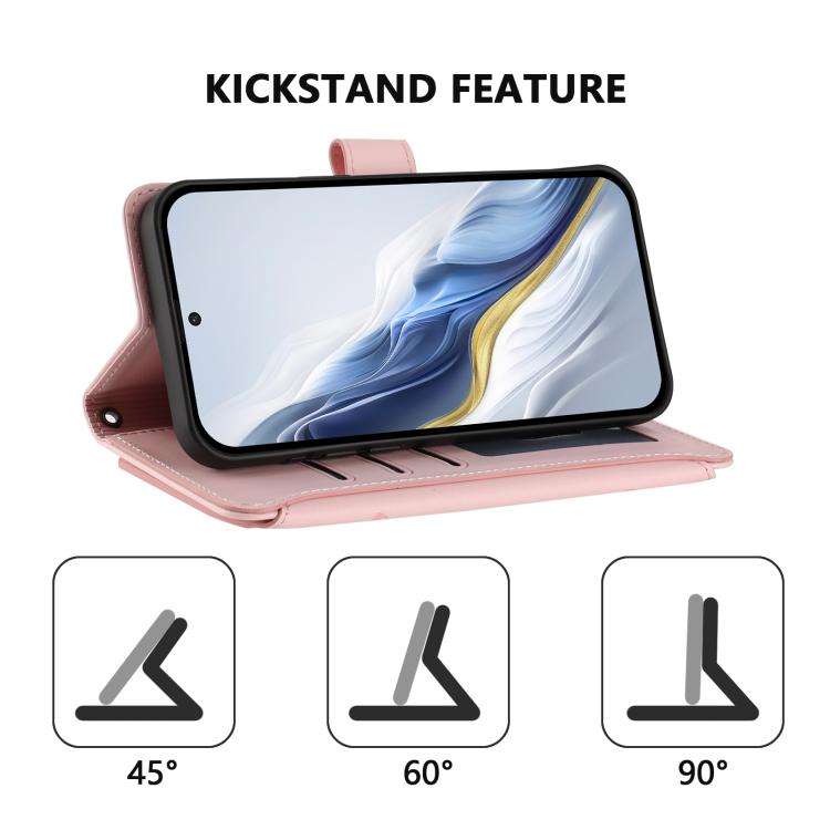 For Doogee Note 59 / Note 59 Pro Butterfly Love Flower Multi-card Zipper Wallet Leather Phone Cas...