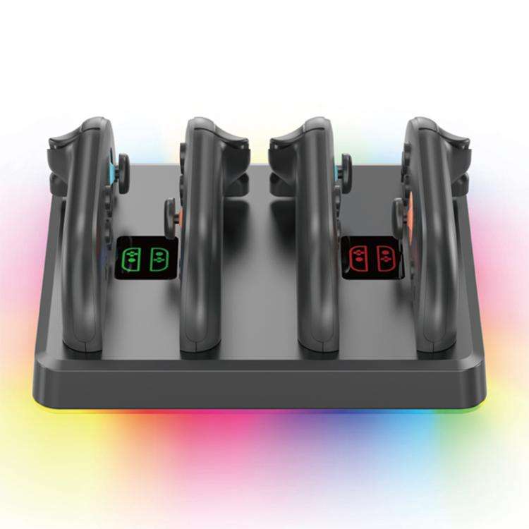 For Nintendo Switch 2 OIVO IV-SW224 Game Controller Magnetic Charging Stand(Black)