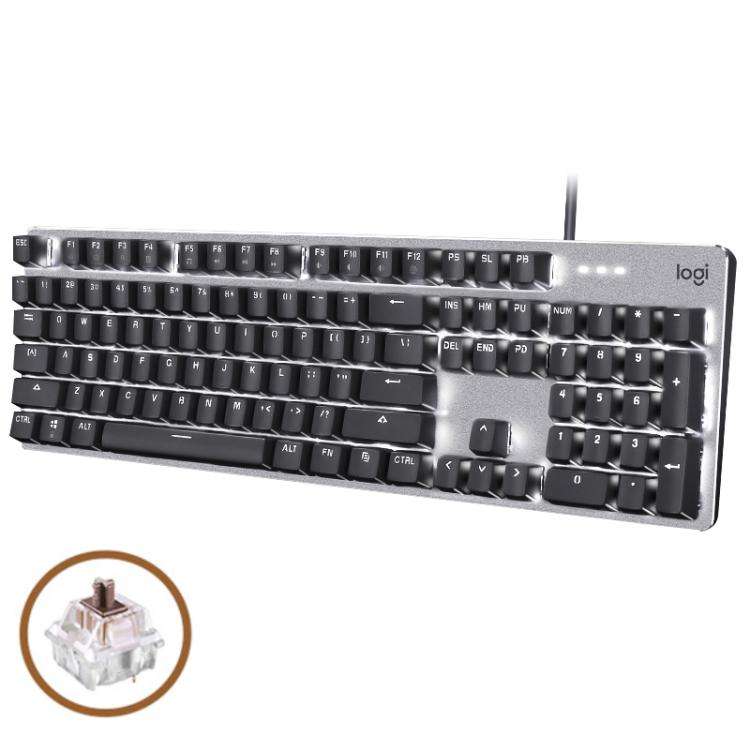 Logitech K845 Backlit Mechanical Wired Keyboard, Cable Length: 1.8m, Type:Longhua-Red Axis(Black)