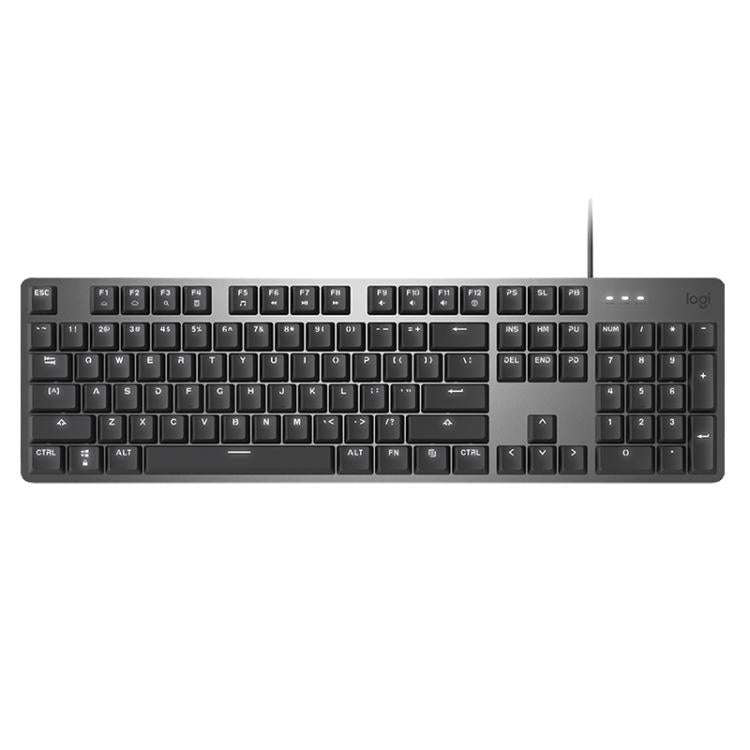 Logitech K845 Backlit Mechanical Wired Keyboard, Cable Length: 1.8m, Type:TTC-Blue Axis(Black)