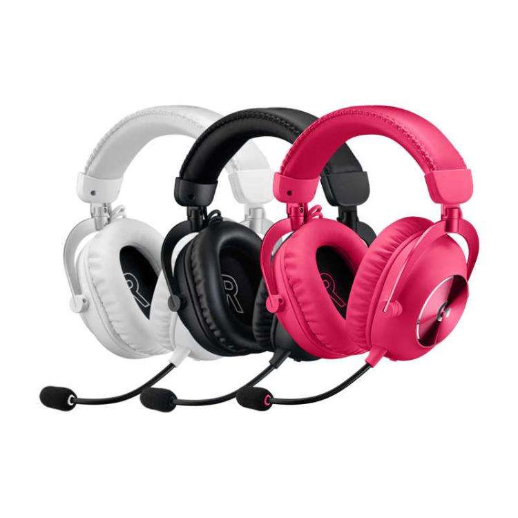 Logitech G PRO X2 Bluetooth 2.4G Dual-Mode Wireless Gaming Earphone(Pink)
