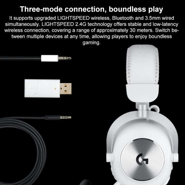 Logitech G PRO X2 Bluetooth 2.4G Dual-Mode Wireless Gaming Earphone(Black)