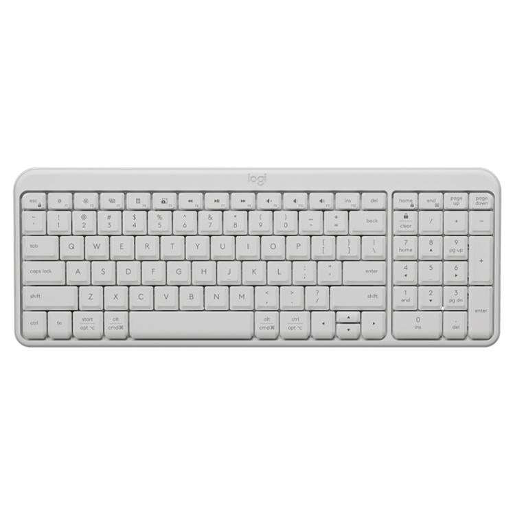 Logitech K251 Wireless Bluetooth Keyboard for Business Laptop Office use(White)