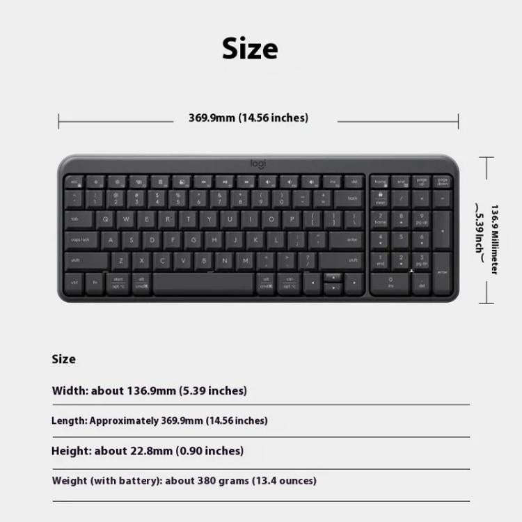Logitech K251 Wireless Bluetooth Keyboard for Business Laptop Office use(White)