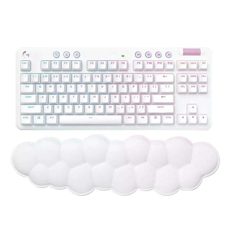 Logitech G715 Dual-Mode 87-Key RGB Wireless Bluetooth Mechanical Keyboard, Tea Shaft(White)