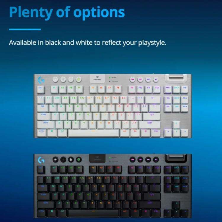Logitech G915 X LIGHTSPEED TKL Low Profile Gaming Keyboard(Black Clicky)