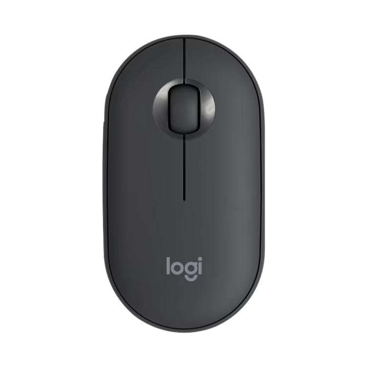 Logitech PEBBLE M350 1000DPI Ultra-Thin Dual-Mode Wireless Bluetooth Mouse(Black)