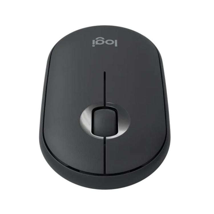 Logitech PEBBLE M350 1000DPI Ultra-Thin Dual-Mode Wireless Bluetooth Mouse(Black)