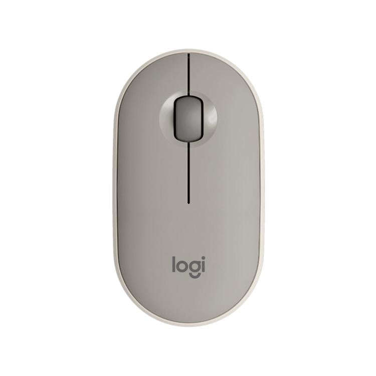 Logitech PEBBLE M350 1000DPI Ultra-Thin Dual-Mode Wireless Bluetooth Mouse(Grey)