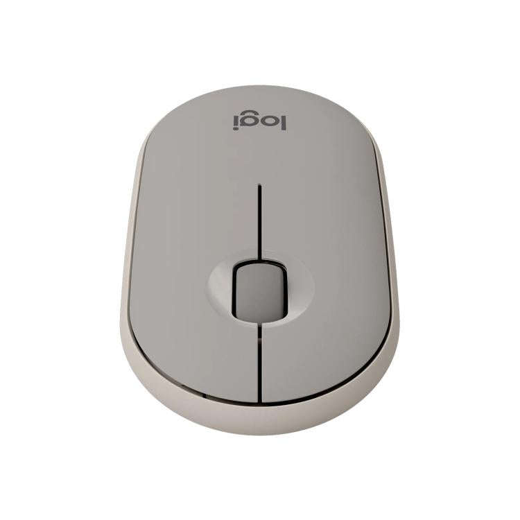 Logitech PEBBLE M350 1000DPI Ultra-Thin Dual-Mode Wireless Bluetooth Mouse(Grey)