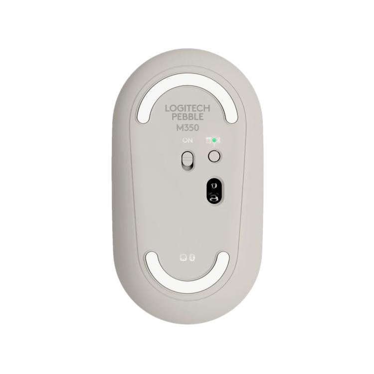 Logitech PEBBLE M350 1000DPI Ultra-Thin Dual-Mode Wireless Bluetooth Mouse(Grey)