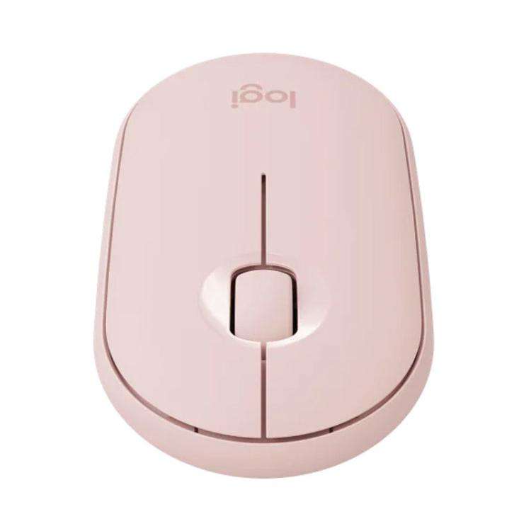 Logitech PEBBLE M350 1000DPI Ultra-Thin Dual-Mode Wireless Bluetooth Mouse(Pink)