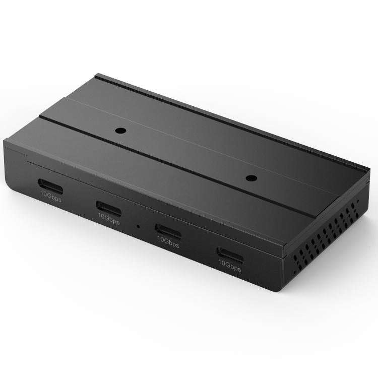 HST-4C 4 in 1 USB 3.2 10Gbps Detachable Magnetic Docking Station(Black)