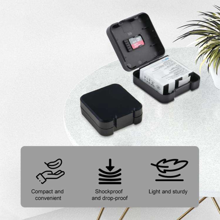 For Insta360 Ace / Ace Pro Battery & Memory Card Storage Box(Black)