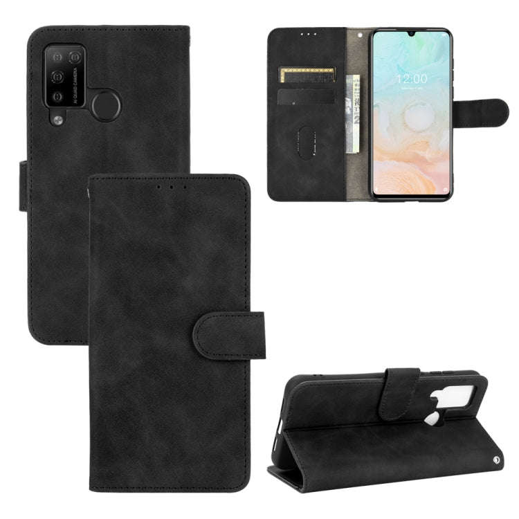 For DOOGEE N20 Pro Solid Color Skin Feel Magnetic Buckle Horizontal Flip Calf Texture PU Leather ...