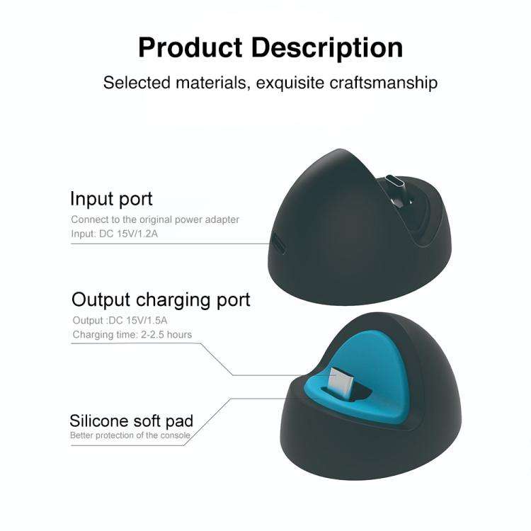 PGTECH GP-376 For Nintendo Switch 2 / 1 / OLDE Game Console Charging Stand(Black Blue)