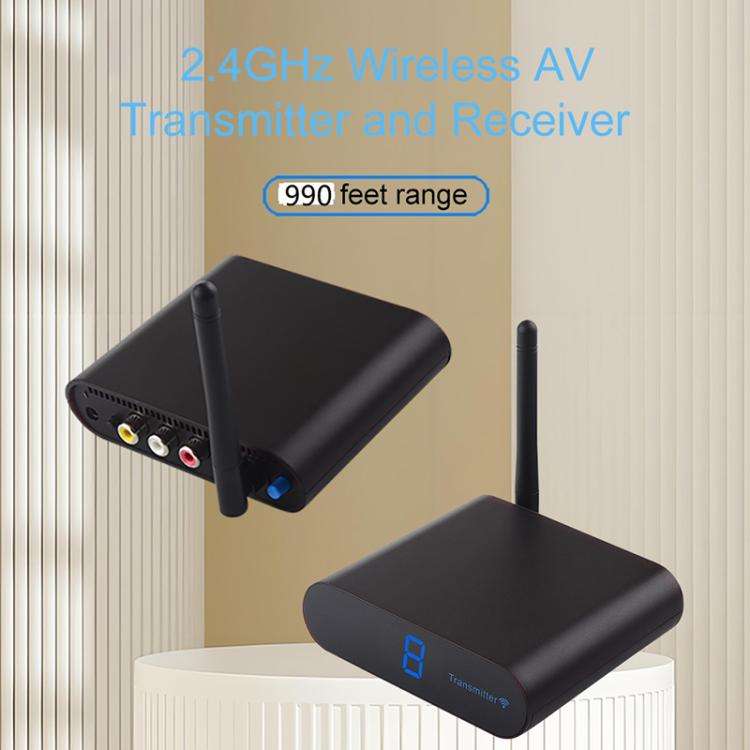 Measy AV230 2.4GHz Wireless Audio / VideoTransmitter & Receiver 1TX to 2RX(UK Plug)