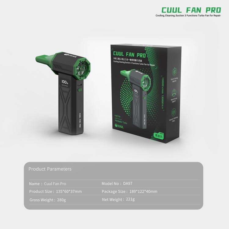 2UUL DA97 Cuul Fan Pro Cooling + Cleaning + Suction 3 in 1 Turbo Fan