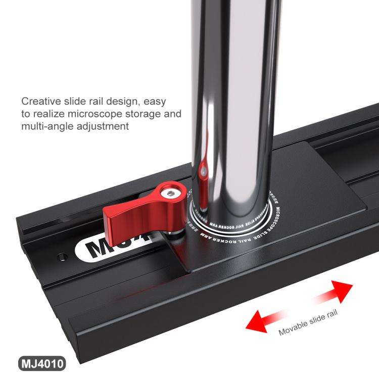 Mijing MJ4010 32mm 360 Universal Metal Swing Arm Liftable Fixed Stand with Slide Rails