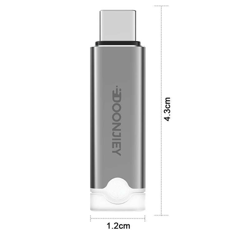 DOONJIEY USB-C / Type-C Interface Graphics Card Spoofer Virtual Monitor with Indicator Light(Black)