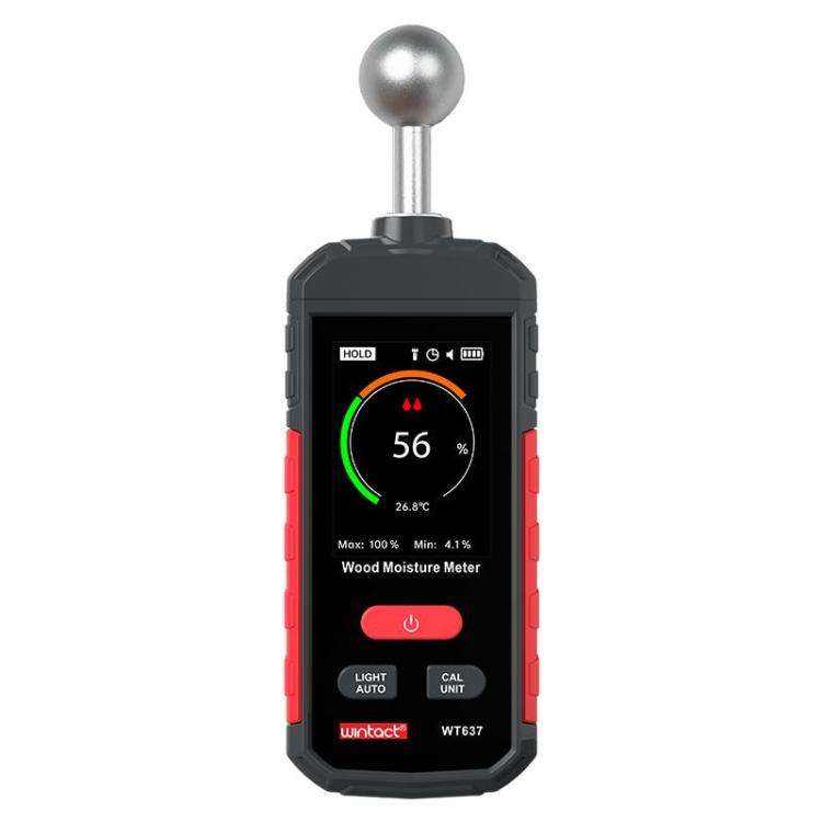 Wintact WT637 2.4 inch Color Screen Wood Moisture Digital Meter(Black Red)