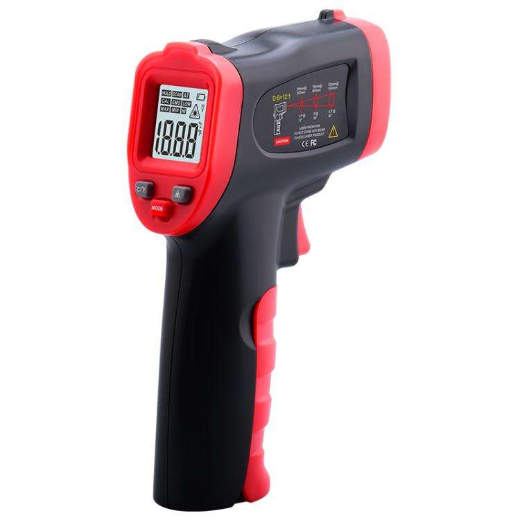 Wintact WT326B Portable Infrared Thermometer, Measuring Range: -50 to 600 Degrees Celsius(Black Red)