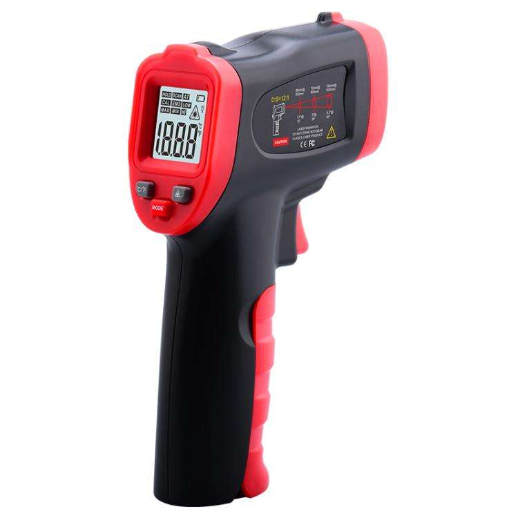 Wintact WT326C Portable Infrared Thermometer, Measuring Range: -50 to 800 Degrees Celsius(Black Red)