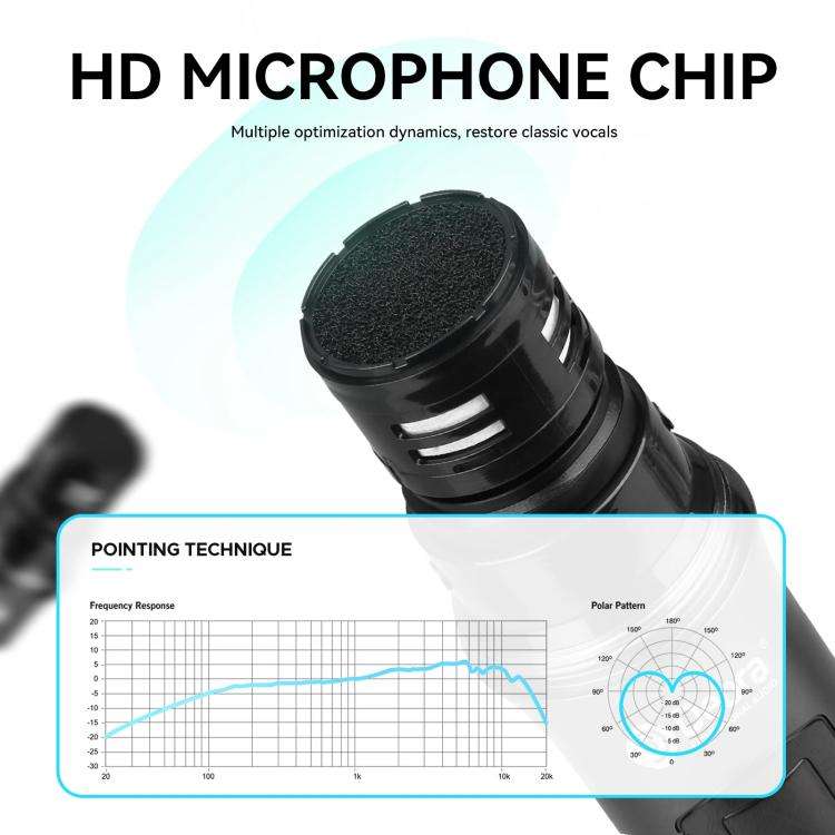 DEBRA R404 UHF Wireless Microphone 4-in-1 Professional Stage Performance Conference Handheld Mic(...