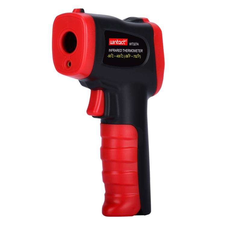 Wintact WT327A portable infrared thermometer, measuring range: -50 to 400 degrees Celsius(Black Red)