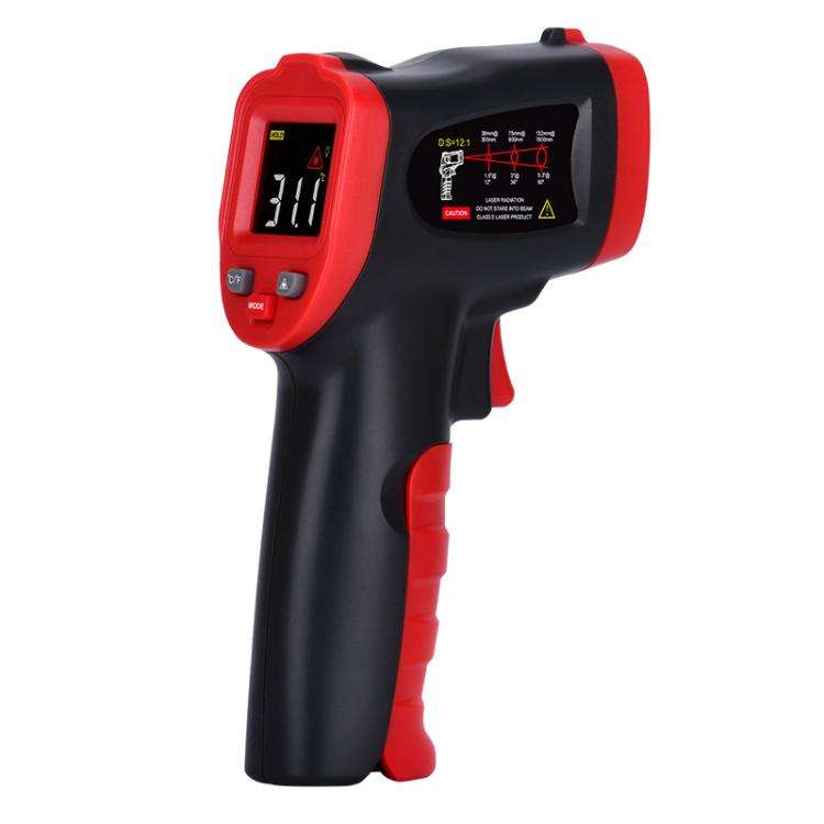 Wintact WT327A portable infrared thermometer, measuring range: -50 to 400 degrees Celsius(Black Red)