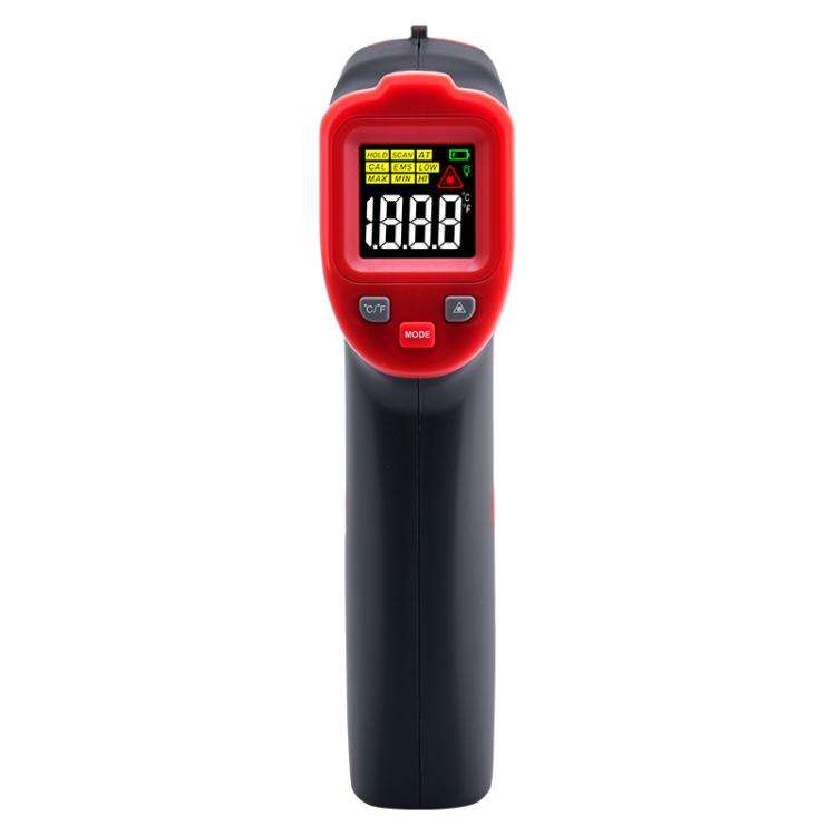 Wintact WT327B portable infrared thermometer, measuring range: -50 to 600 degrees Celsius(Black Red)