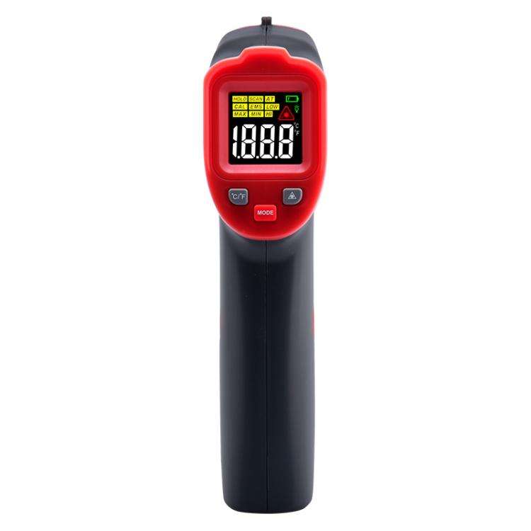 Wintact WT327C portable infrared thermometer, measuring range: -50 to 800 degrees Celsius(Black Red)