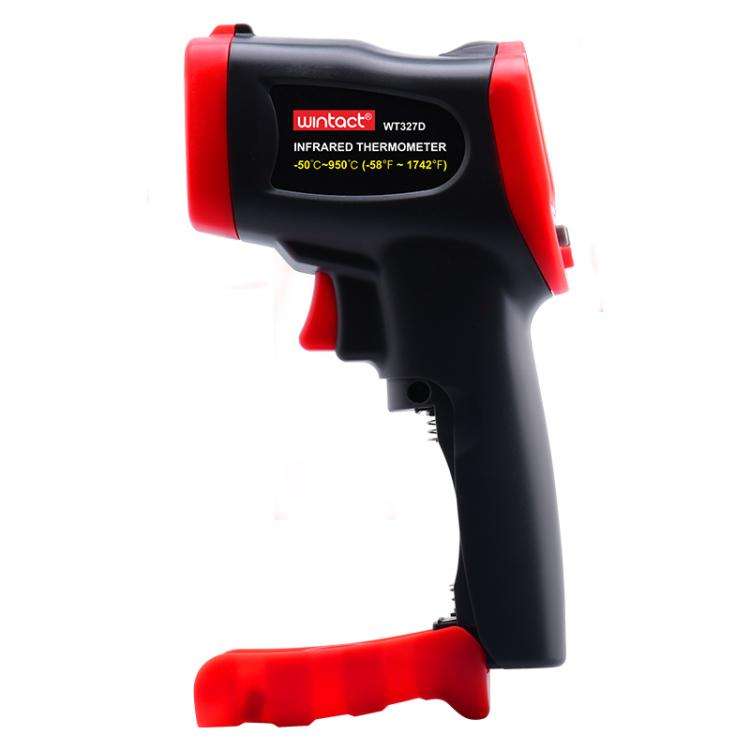 Wintact WT327D portable infrared thermometer, measuring range: -50 to 950 degrees Celsius(Black Red)