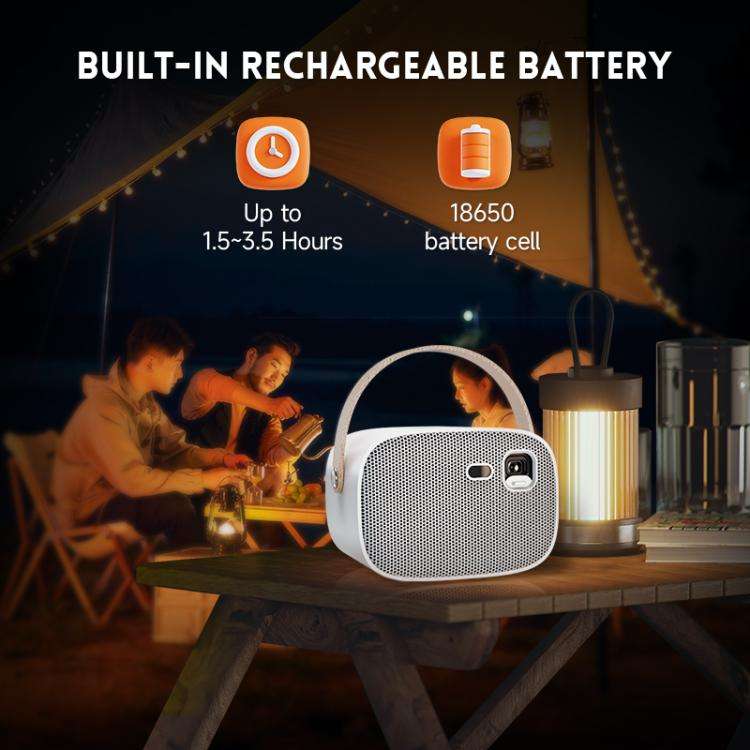 WOWOTO WWT-M8 Android 9 DLP 1920x1080P HD 300ANSI Smart Projector(US Plug)