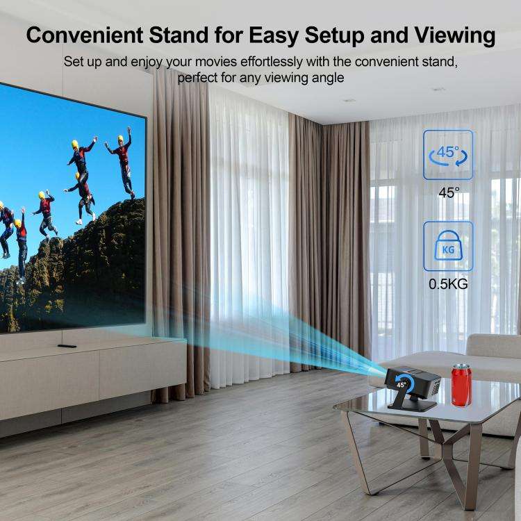 WOWOTO WWT-BL15 Android 11 LCD Display 720P 120ANSI Smart Projector(EU Plug)